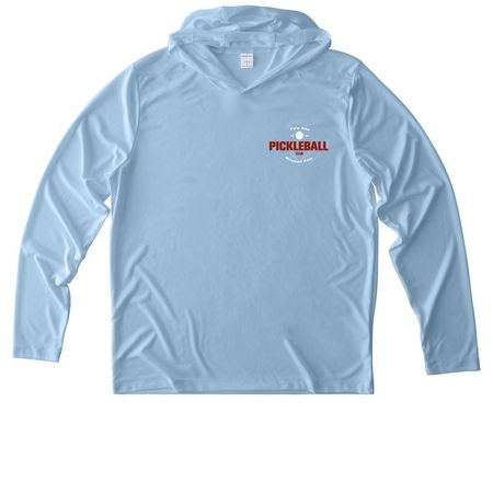 Performance Tees, a Light Blue UV Performance Long Sleeve Hoodie