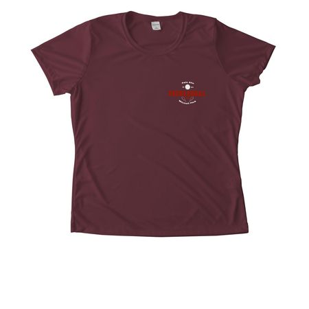 Performance Tees, a Maroon Women's Performance Tee