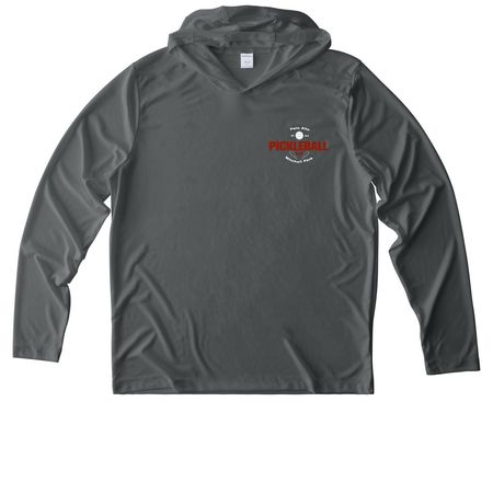 Performance Tees, a Dark Smoke Grey UV Performance Long Sleeve Hoodie