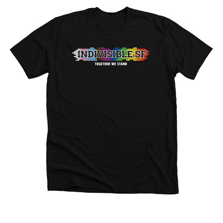 Indivisible SF PRIDE Shirts, a Solid Black Blend Premium Unisex Tee