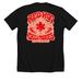 dark&nbsp;THFD Chili Cook off, a Solid Black Blend Premium Unisex Tee (back-view)