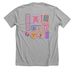 Pink Radiology Collage, a Athletic Heather Premium Unisex Tee (back-view)