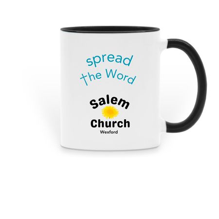 Salem Sips, a Black Two-Tone Ceramic Mug