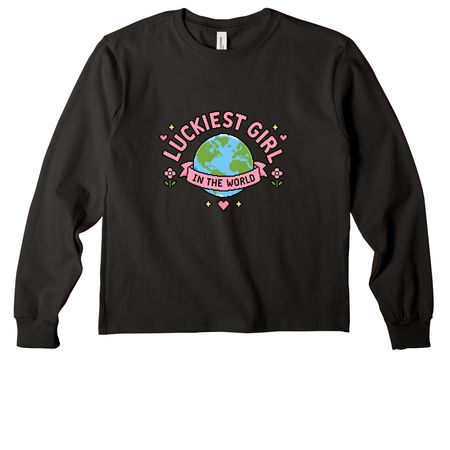 Shirts - Pixel Collection, a Black Youth Heavyweight Long Sleeve Tee
