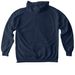 Hoodies, a True Navy Comfort Colors Pullover Hoodie (back-view)