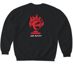 SmelLikeMoney Collection, a Black Softstyle Crewneck Sweatshirt (back-view)