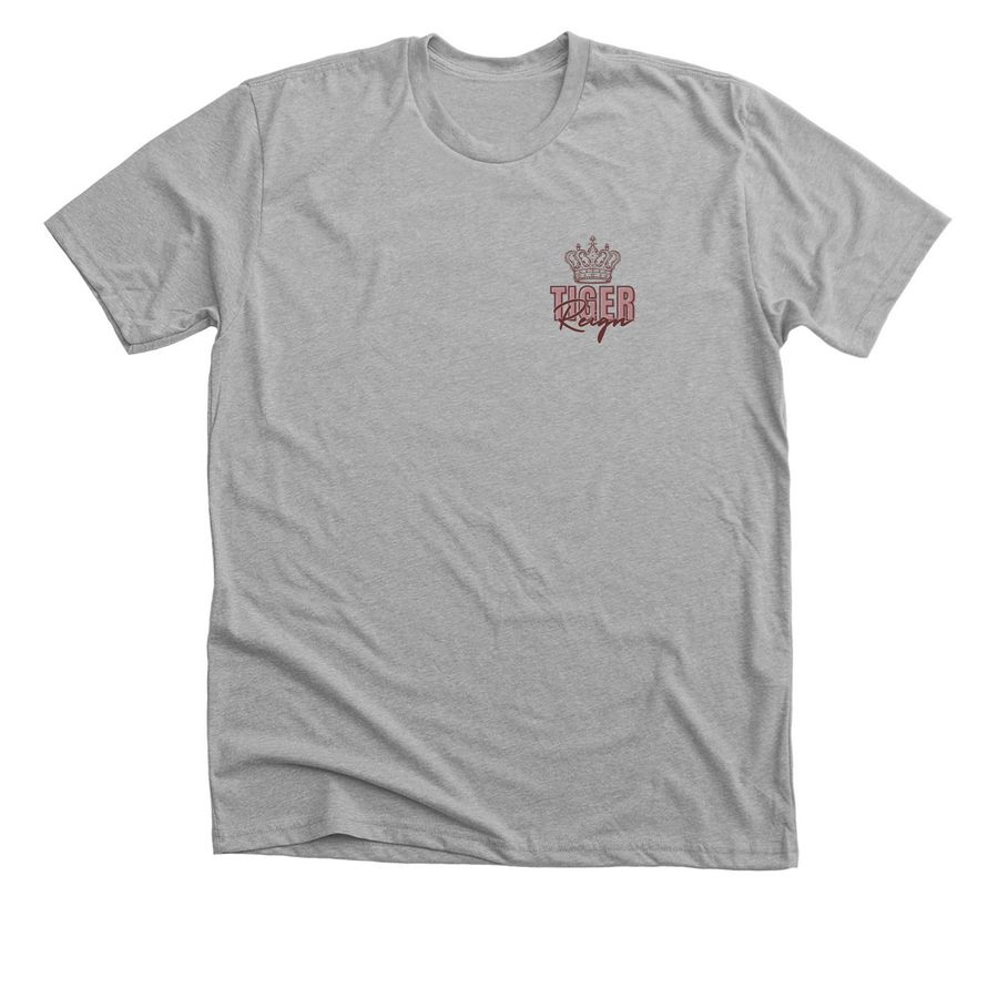 Tiger Reign Essentials Tee - Maroon, a Athletic Heather Premium Unisex Tee
