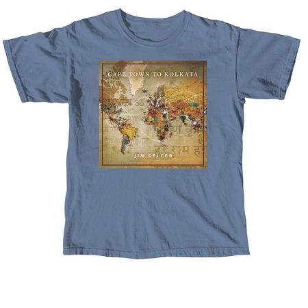 Cape Town To Kolkata, a Blue Jean Comfort Colors Unisex Tee