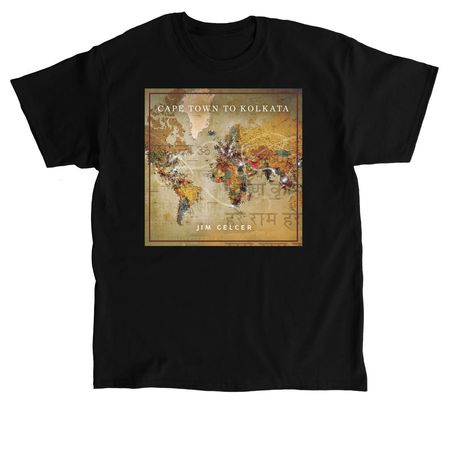 Cape Town To Kolkata, a Black Classic Unisex Tee