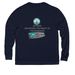 25th Anniversary Ts #1: Pyr Protection Army, a Night Sky Navy Allmade Eco Triblend Long Sleeve Tee (back-view)