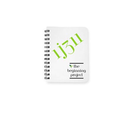 1j311 Movement, a White Spiral Notebook
