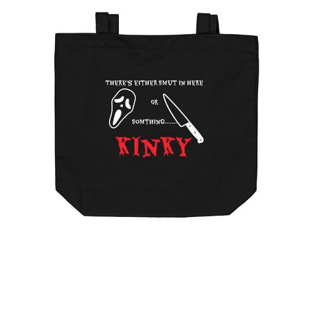 Somthing Kinky..., a Black Organic Cotton Tote Bag