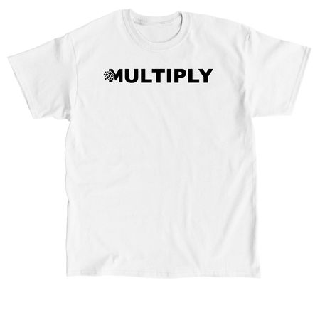 Multiply White and Black&nbsp;, a White Classic Unisex Tee