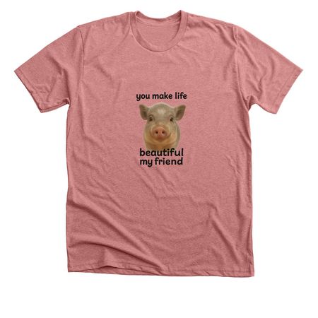 Beautiful life MPFL, a Heather Mauve Premium Unisex Tee