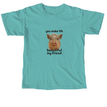 Beautiful life MPFL, a Seafoam Comfort Colors Unisex Tee