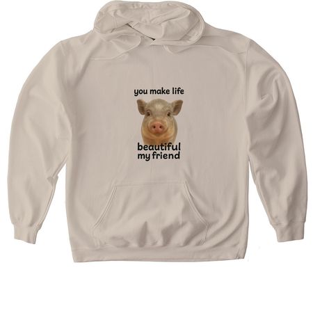 Beautiful life MPFL, a Sand Gildan Softstyle Pullover Hoodie