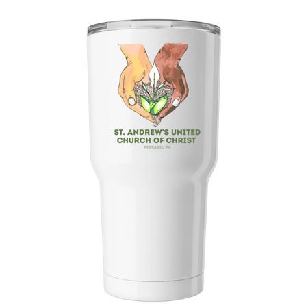 St. Andrew's Insulated Tumbler, a White Insulated Tumbler