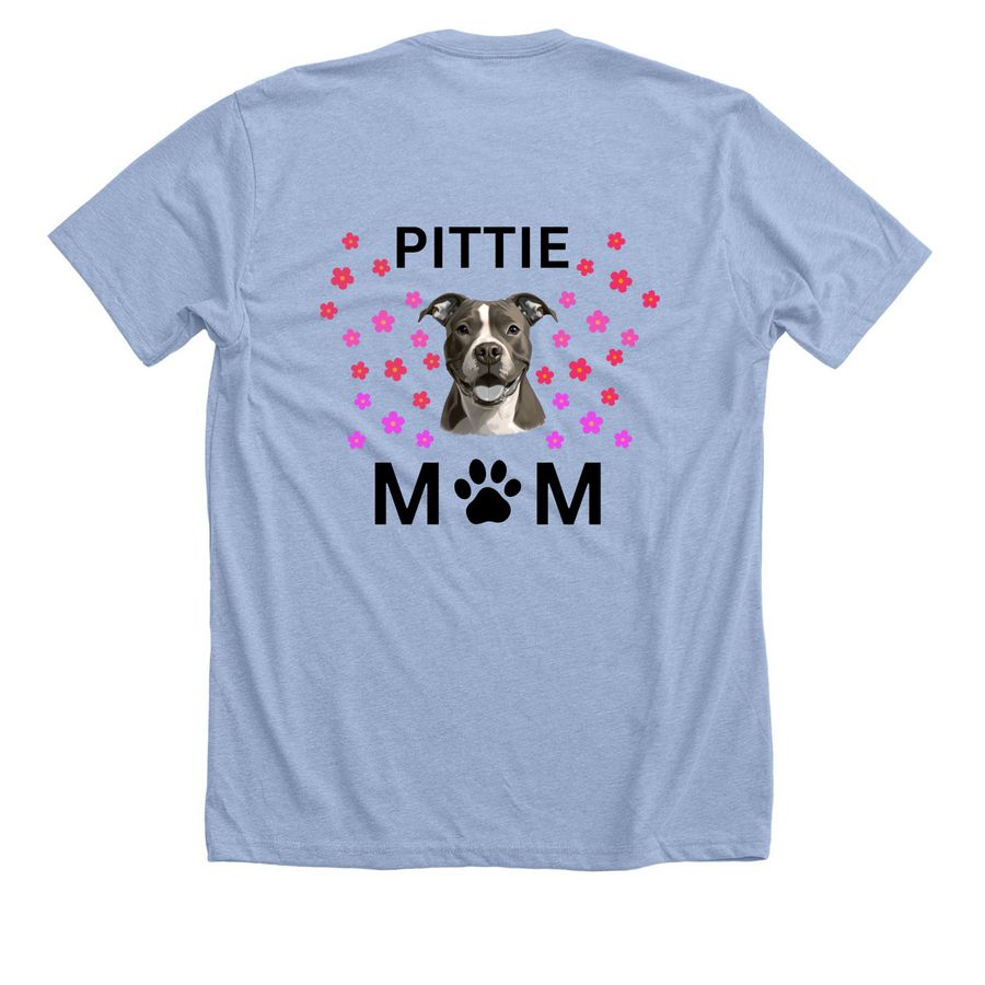 Mother's Day Shirts, a Heather Baby Blue Premium Unisex Tee (back-view)