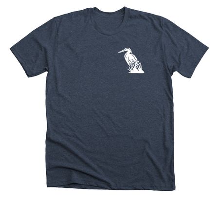 SLT Heron Tees, a Heather Midnight Navy Premium Unisex Tee