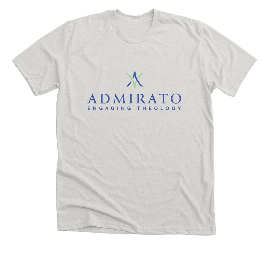 Admirato Light, a Heather Cement Premium Unisex Tee