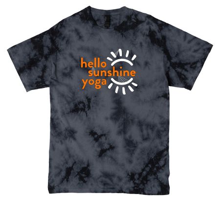 Halloween Logo, a Black Crystal Tie Dye Tee