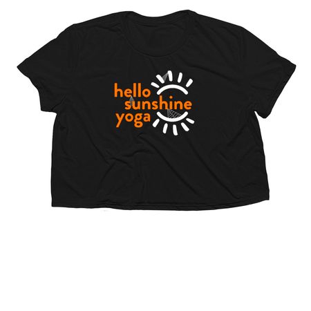 Halloween Logo, a Black Women?s Flowy Cropped Tee