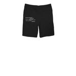 URFAV SHORTS1, a Black Midweight Fleece Shorts (back-view)