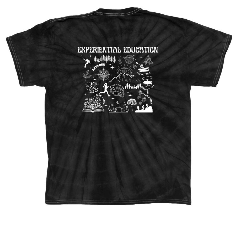 2024 International Conference, a Black Classic Tie Dye Tee (back-view)