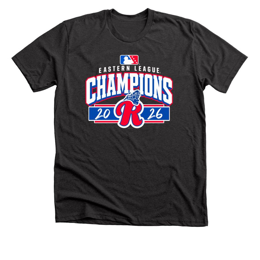 Reading Fightin Phils Eastern League 2026 Tee, a Dark Grey Heather Premium Unisex Tee