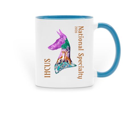 National Specialty 2026 Mug, a Light Blue Two-Tone Ceramic Mug