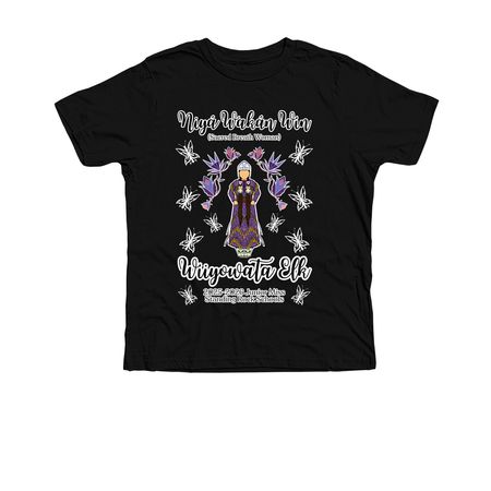 NiyaWakanWin, a Solid Black Blend Premium Youth Tee