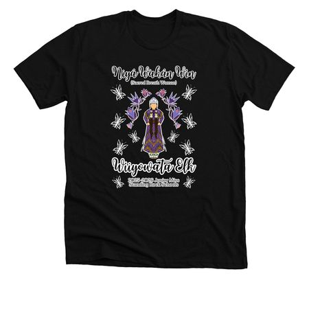 NiyaWakanWin, a Solid Black Blend Premium Unisex Tee