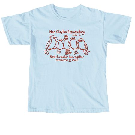 2026 School Shirt, a Chambray Comfort Colors Unisex Tee