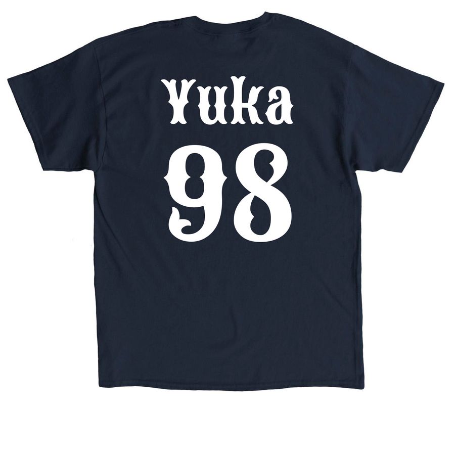 Hykuzia: Yuka (Dark ver.), a Navy Classic Unisex Tee (back-view)