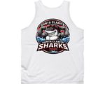 Sharks 2026 season shirt, a White Classic Unisex Tank Top (back-view)