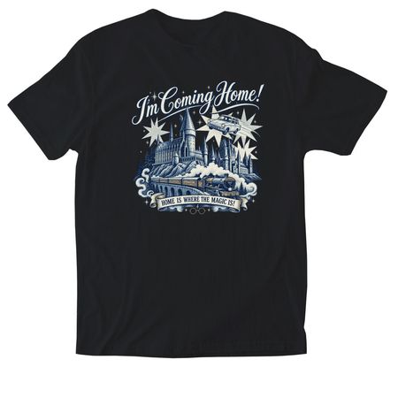 Home, a Black Softstyle Cotton Tee