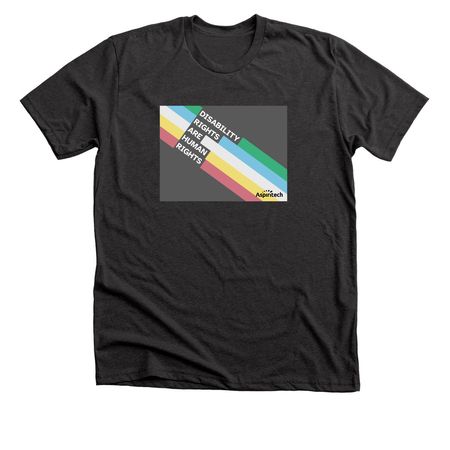 Disability Rights Aspiritech Shirt, a Dark Grey Heather Premium Unisex Tee