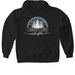 Camano Island Front Printed Sweatshirt, a Black Gildan Softstyle Pullover Hoodie
