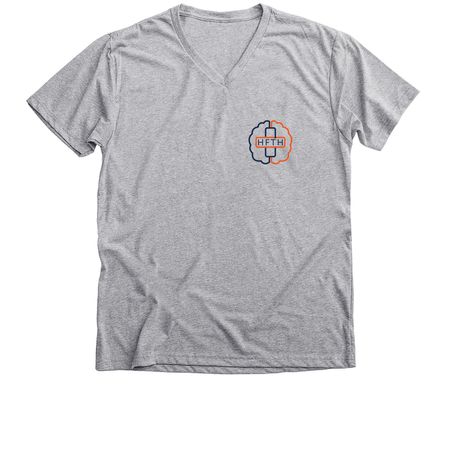 HFTH Logo Gear, a Athletic Heather Premium V-Neck Tee