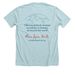 25 Year Anniversary Shirts, a Heather Ice Blue Premium Unisex Tee (back-view)
