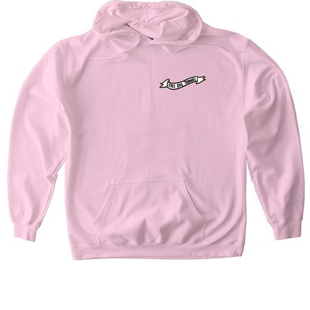 Give a Dog a Chance - Bright Colors!, a Light Pink Gildan Softstyle Pullover Hoodie (back-view)