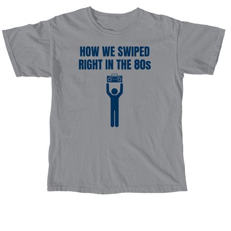 80s Dating, a Granite Comfort Colors Unisex Tee
