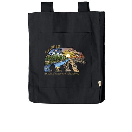 CalWild Bear Tote, a Black Reclaimist Everywhere Tote Bag