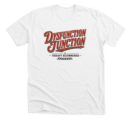 Dysfunction Junction Vintage Tee, a Solid White Blend Premium Unisex Tee