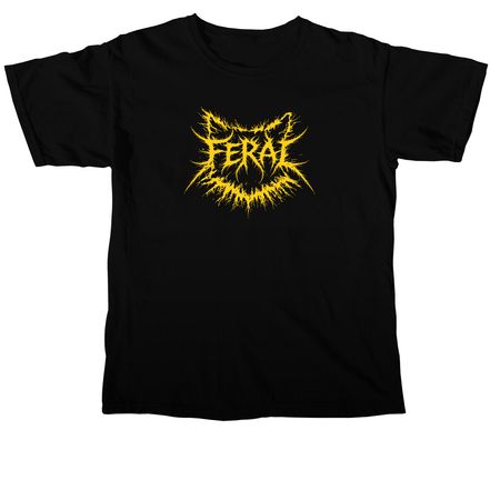 Death Metal Feral Tee, a Black Comfort Colors Unisex Tee