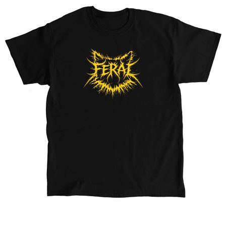 Death Metal Feral Tee, a Black Classic Unisex Tee