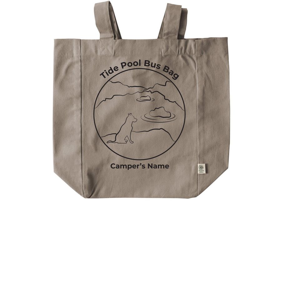 Tide Pool Bus Bag, a Pumice Recycled Cotton Tote Bag