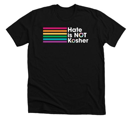 Hate is NOT Kosher, a Solid Black Blend Premium Unisex Tee