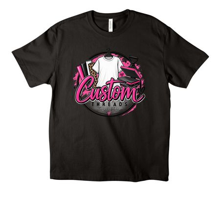 Custom Threads ??, a Black Unisex Heavyweight Tee