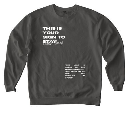 Promised Land Apparel, a Pepper Comfort Colors Crewneck Sweatshirt
